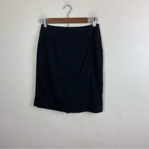 Banana Republic‎ Black Classic Interview Office Minimalist Pencil Skirt Size 0